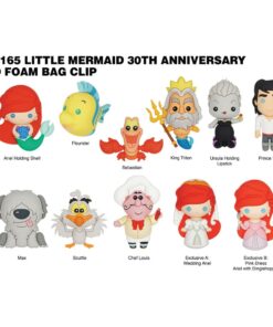 The Little Mermaid 3d Pvc Bag Clips  Series 1  Con Figure Int.