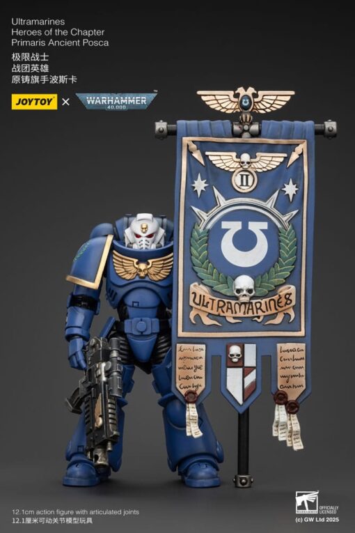 Warhammer 40k Action Figura 1/18 Ultramarines Heroes Of The Chapter Primaris Ancient Posca 20 Cm Joy Toy (cn)