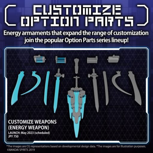 30MM CUSTOMIZE WEAPONS ENERGY WEAPON MODEL KIT BANDAI MODEL KIT