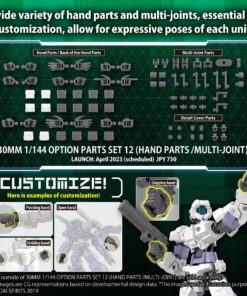 30MM OP PARTS SET 12 HAND PARTS 1/144 MODEL KIT BANDAI MODEL KIT