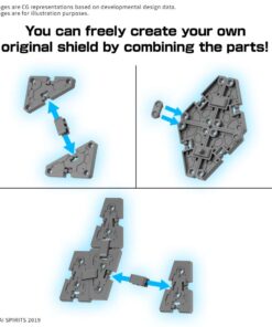30MM OPT PARTS SET 19 MULTI SHIELD 1/144 Model Kit Bandai Model Kit Gunpla