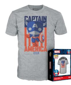 63398 - Marvel - Boxed Tee - Captain America - S Funko Gadget