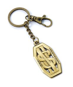Animali Fantastici Portachiavi Newt Scamander Logo Effetto Antico The Carat Shop