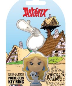 Asterix Falbala Con Idefix Chibi Kchain Portachiavi Plastoy