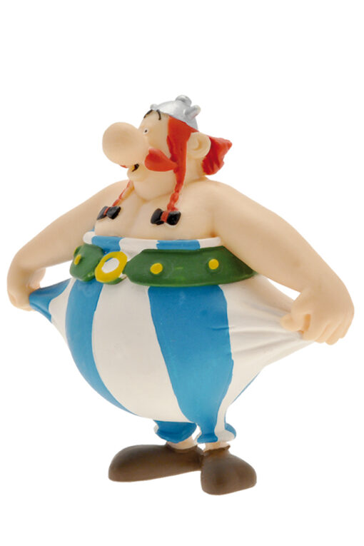 Asterix: Obelix Che Si Tiene I Pantaloni Mini Figure Plastoy
