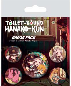 BADGE PACK TOILET BOUND HANAKO-KUN Spilla Pyramid International