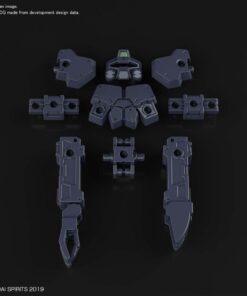 BANDAI MODEL KIT 30MM OP ARM BASE ATT RABIOT DK GRY 1/144 MODEL KIT