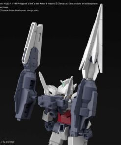 BANDAI MODEL KIT HGBDR PROTAG UNIT NEW ARMOR/WEAP 1/144 MODEL KIT