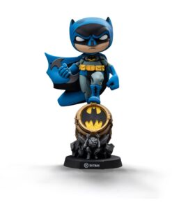 Batman Mini Co. Statua Batman Sul Batsegnale Blue Variant 15 Cm Iron Studios