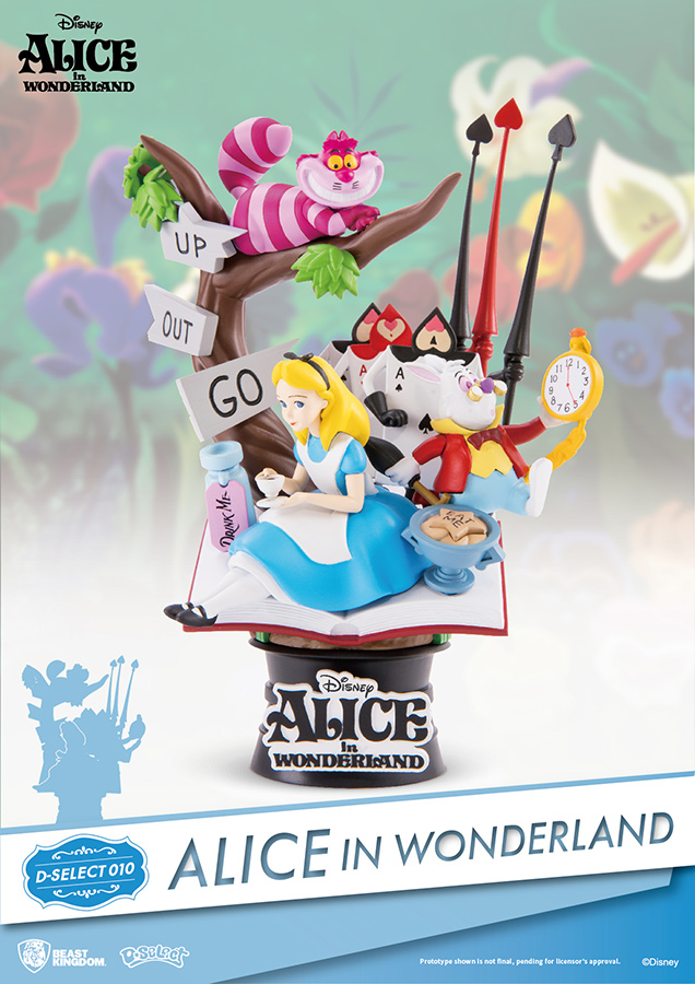 BEAST KINGDOM D-SELECT ALICE IN WONDERLAND DIORAMA STATUA