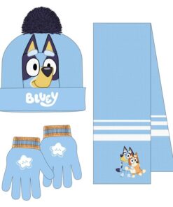 Bluey Winter Set Scalda Collo Cappello Guanti Cerdà