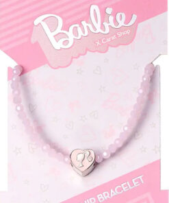 BRACCIALETTO BARBIE PERLE ROSA E CUORE BARBIE - ACCESSORI