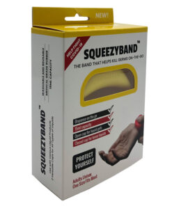 Braccialetto Gel Dispenser Giallo Adulto Squeezyband