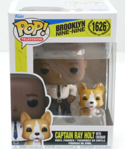 Brooklyn Nine-nine Pop! Tv Vinile Figura Cpt Holt W/dog 9 Cm Funko (Spedito in 24 ore)