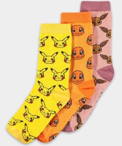 Calze 3 Paia Pokemon Crew Calzini 43/46 - Gadget