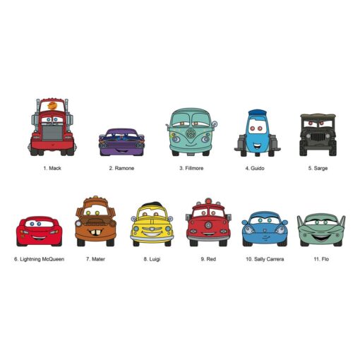 Cars 3d Pvc Bag Clips Series 1  Con Figura Int.