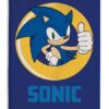 COPERTA IN PILE SONIC OK THE HEDGEHOG - ACCESSORI