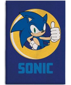COPERTA IN PILE SONIC OK THE HEDGEHOG - ACCESSORI