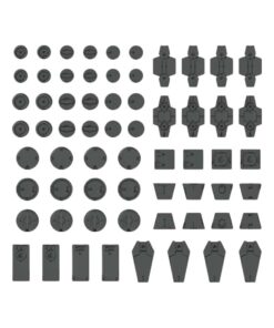 CUSTOMIZE MATERIAL DECORATIO PART 1 GRAY Model Kit Bandai Model Kit Gunpla