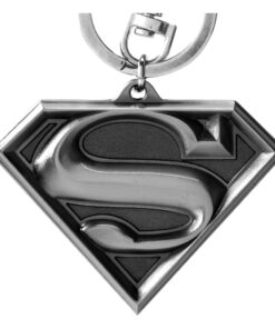 Dc Comics Metal Portachiavi Superman Logo Con Figure Int.