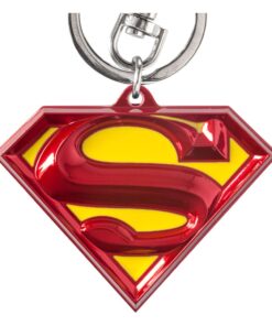 Dc Pewter-portachiavi Superman Logo Coloured Con Figure Int.
