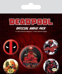 DEADPOOL (OUTTA THE WAY) BADGE PACK SPILLA PYRAMID INTERNATIONAL