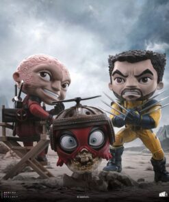 Deadpool & Wolverine Mini Co. Pvc Figura Deadpool E Wolverine Set Unmasked 14 Cm Iron Studios