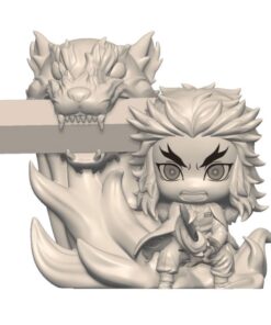 Demon Slayer: Kimetsu No Yaiba Hold Pvc Statua Rengoku Kyojuro 8 Cm Furyu