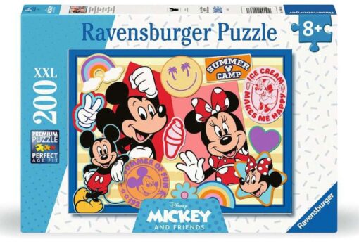 Disney Children's Jigsaw Puzzle Xxl On The Road Con Mickey E Minnie (200 Pezzi) Ravensburger