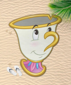 Disney La Bella E La Bestia Chip Microfibra Telo Mare Asciugamano  Cerdà