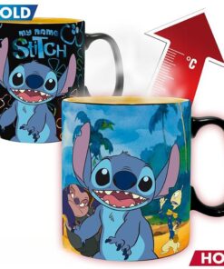 Disney Lilo & Stitch - Tazza in Ceramica che Cambia con Calore 460ml - Gadget
