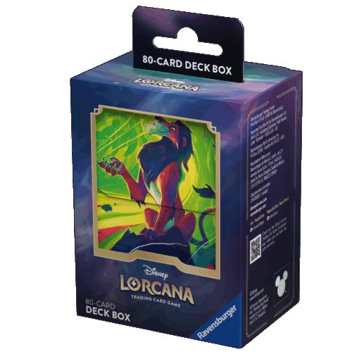 Disney Lorcana - Porta Mazzo per 80 Carte Scar Ravensburger