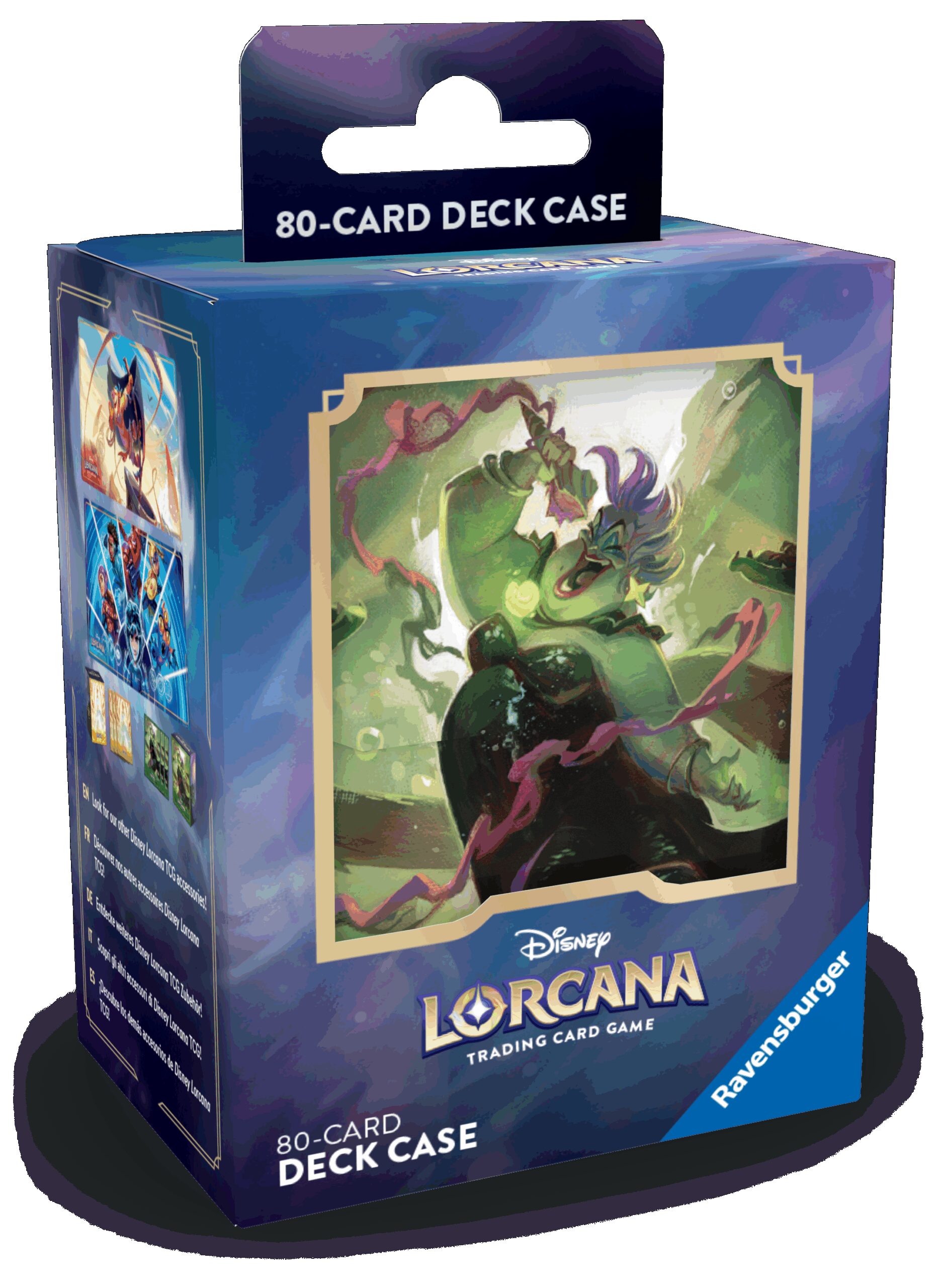 Disney Lorcana Porta Mazzo per 80 Carte Ursula Ravensburger