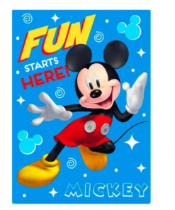 Disney Mickey Coperta In Pile Disney