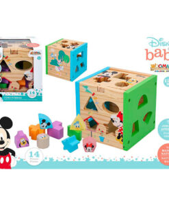 Disney Mickey Minnie In Legno Cube Forms Woomax