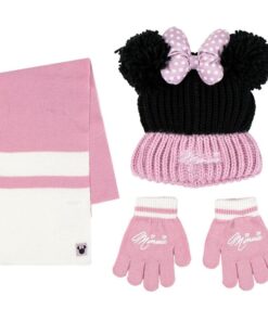 Disney Minnie Winter Set Scalda Collo Cappello Guanti Cerdà
