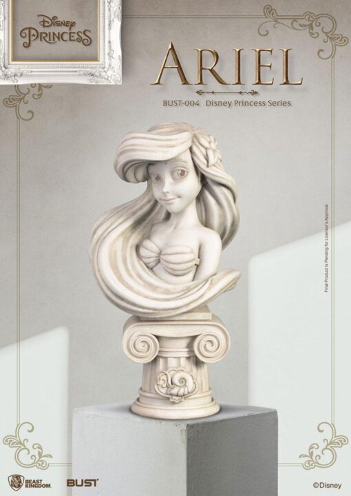 Disney Princess Series Pvc Busto Ariel 15 Cm Beast Kingdom Toys