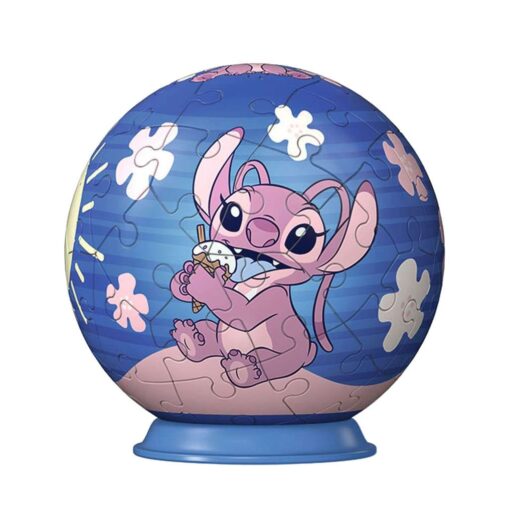 Disney Stitch 3d Puzzle Ball Angel (55 Pezzi) Ravensburger