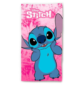 Disney Stitch Telo Mare in Cotone Rosa Stitch 70 x 140 cm Disney