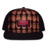 Doom Cappellino Snapback Doom Faces Background Difuzed