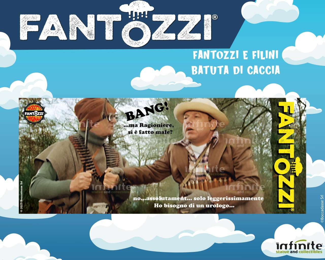 Fantozzi E Filini Battuta Di Caccia Tazza Tazza Infinite Statua