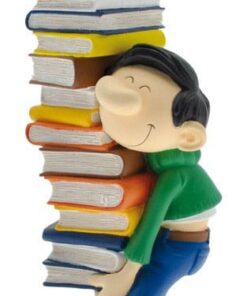 Gaston: Gaston Holding A Pile Of Books 26 Cm Statua Plastoy