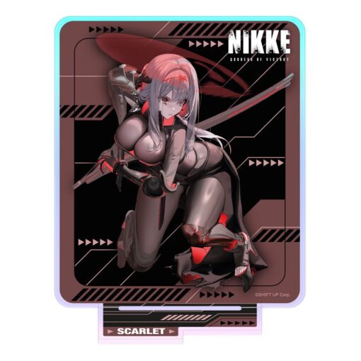 Goddess Of Victory: Nikke Crouching Series Acrylic Stand Scarlet Holographic 14 Cm Sakami Merchandise