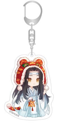 Grandmaster Of Demonic Cultivation Acrylic Portachiavi Lan Wangji Chibi Style 7 Cm Sakami Merchandise