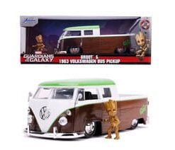 Guardiani Della Galassia Diecast Model 1/24 1963 Bus Pickup Groot Jada Toys
