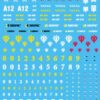 GUNDAM HIGH GRADE HG MODEL KIT DECAL 28 MULTI USE ZEON MS 1 BANDAI