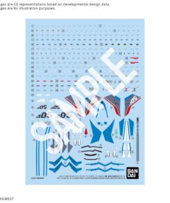 Gundam Model Kit Decals HG VF-31J Siegfried Hayate Use Bandai