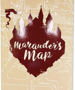 Harry Potter Agenda A5 Flessibile Mappa del Malandrino Half Moon Bay