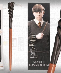 Harry Potter Bacchetta Magica Neville Paciock + Segnalibro 3D 30 Cm Noble
