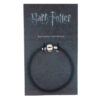 Harry Potter Black Leather Ciondolo Braccialetto The Carat Shop